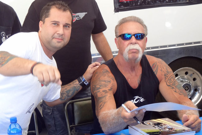 Fran Manen with Paul Teutul of American Chopper