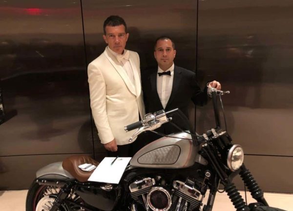 Fran Manen with Antonio Banderas